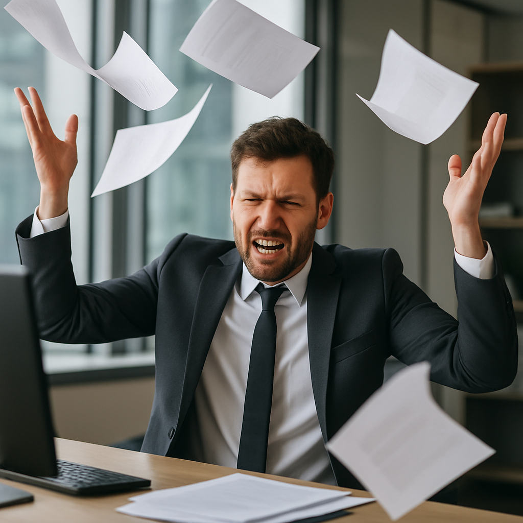 frustrated business person throwing papers in the air-1 frustrated business person throwing papers in the air-1